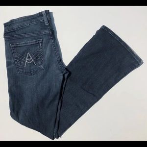 7 for all man mind Lexie petite “A” pocket jeans.